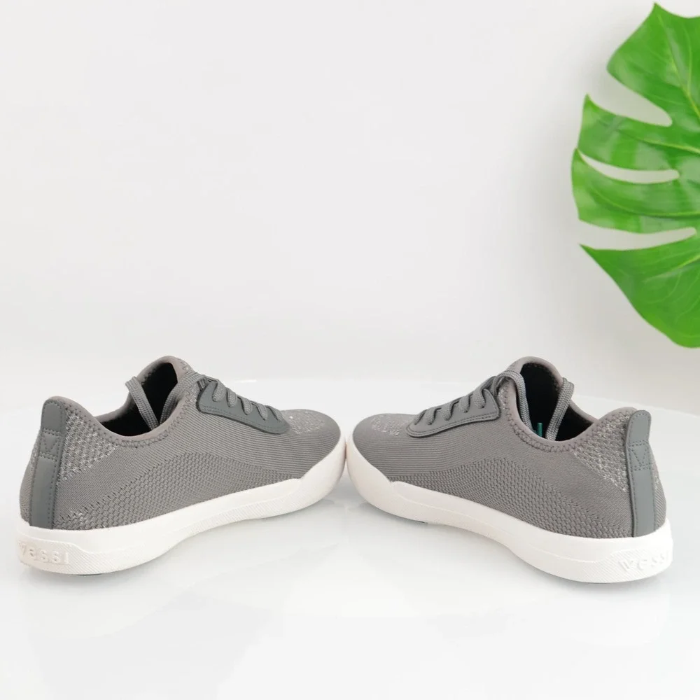 Vessi Womens Weekend Sneakers Size 9 Waterproof Gray Lace Up Comfort Shoes Low